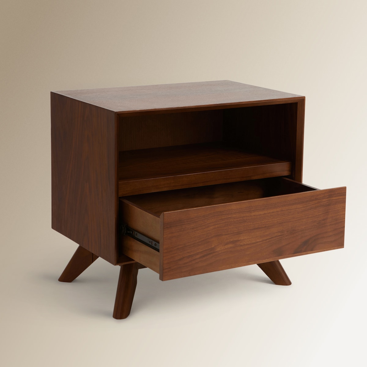 Mesa de Cabeceira de Nogueira com Gaveta Antón Nogueira-5