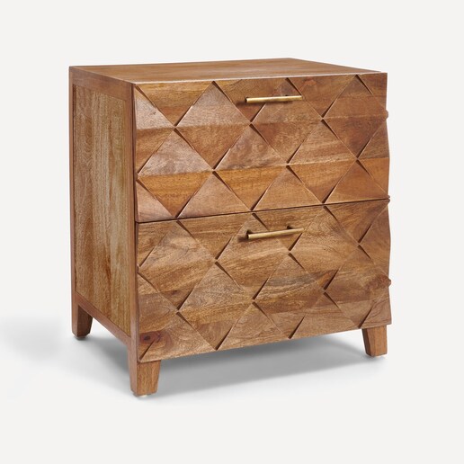Mesita de madera de mango con 2 cajones Tabriz El Corte Inglés