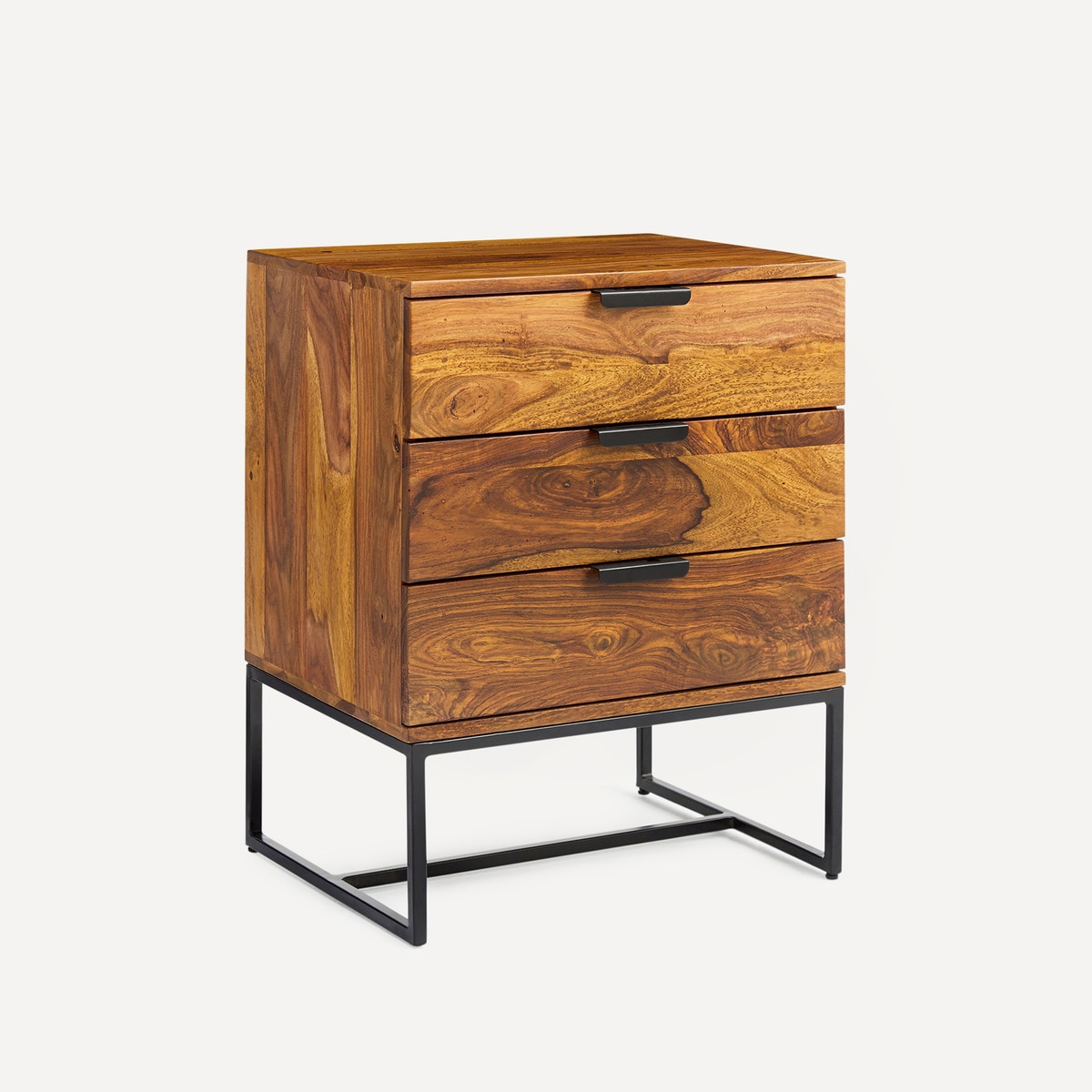 Imagem 0 de Mesa de Cabeceira de Pau-Rosa com 3 Gavetas Bremen