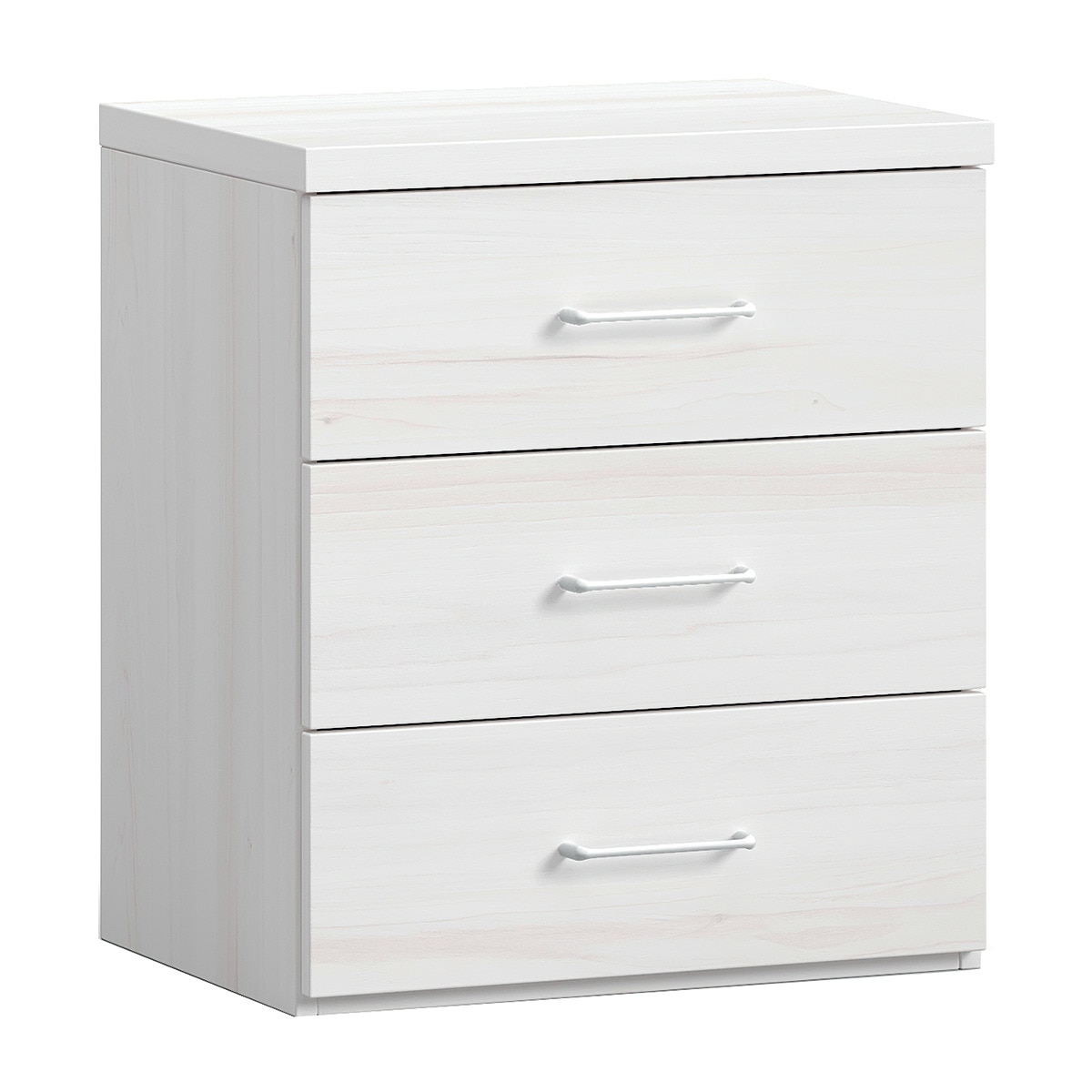 Mesa Auxiliar com 3 Gavetas Noel Pedra - Giz-1