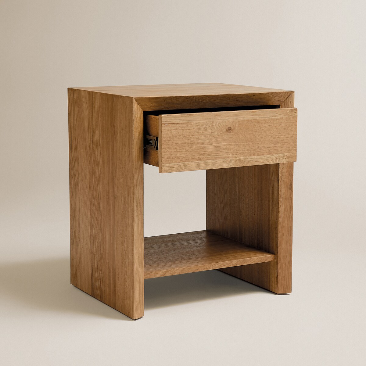 Mesa de Cabeceira com 1 Gaveta Roger em Carvalho Carvalho-5