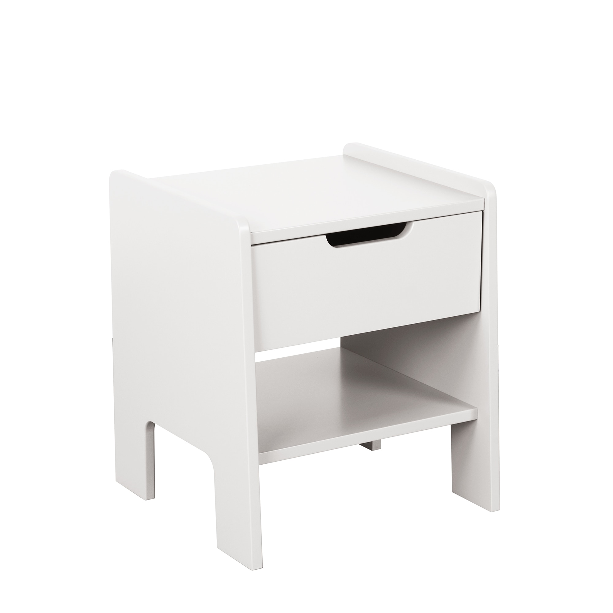 Mesita de noche Celeste con 2 cajones El Corte Inglés - Blanco Blanco-2