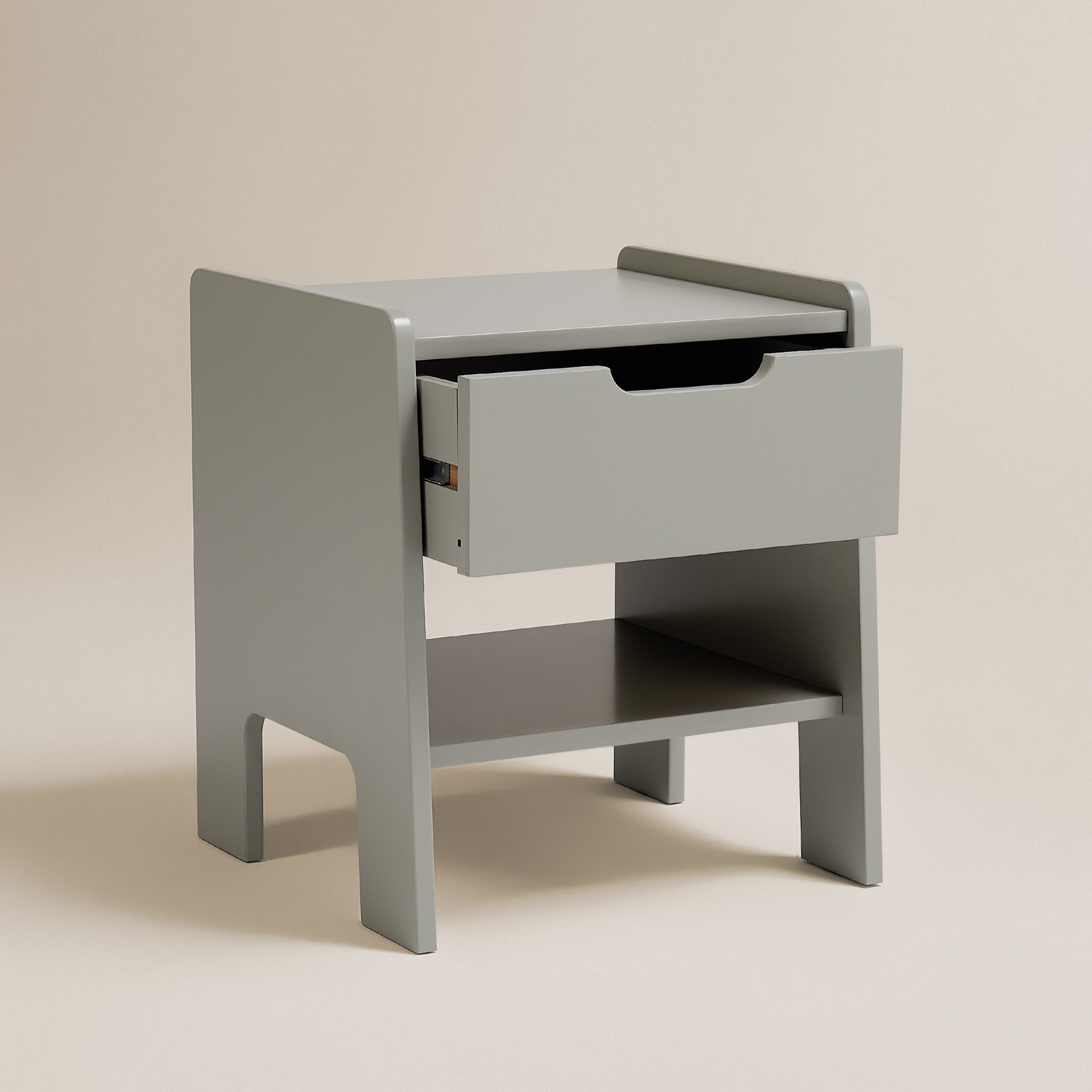 Mesa de Cabeceira Celeste com 2 Gavetas Verde-5