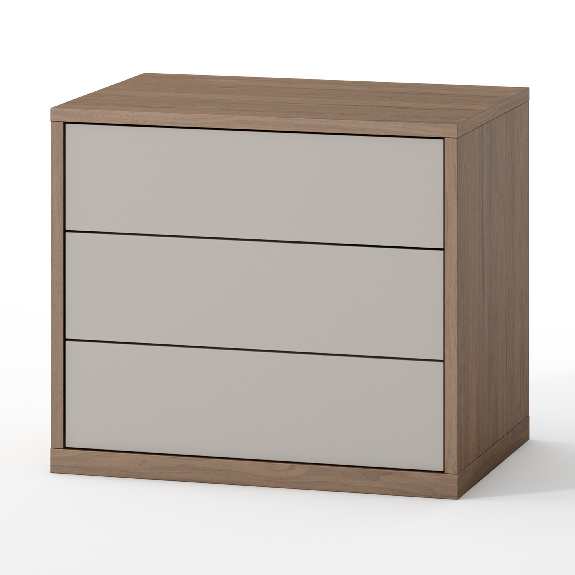 Imagem 0 de Mesa de Cabeceira com 3 Gavetas Lacadas Erny