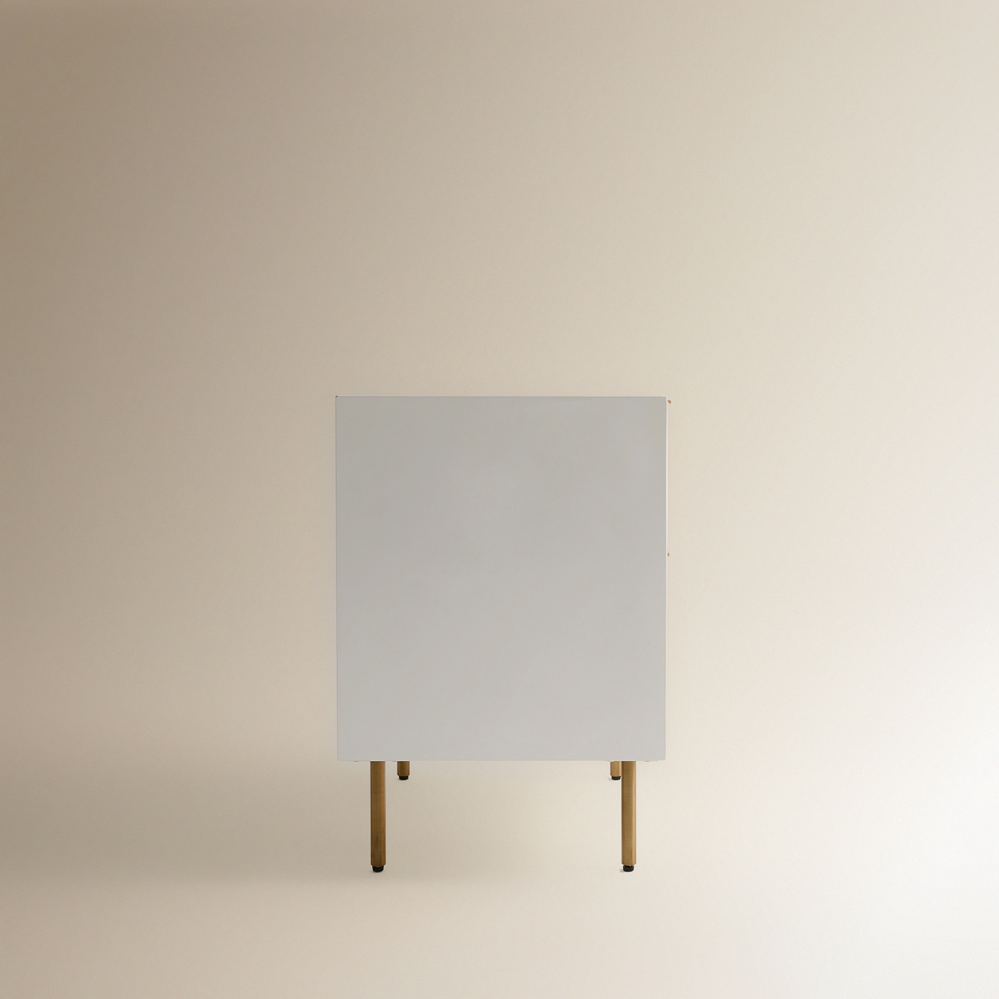 Mesa de Cabeceira com 2 Gavetas Arty Branco-4