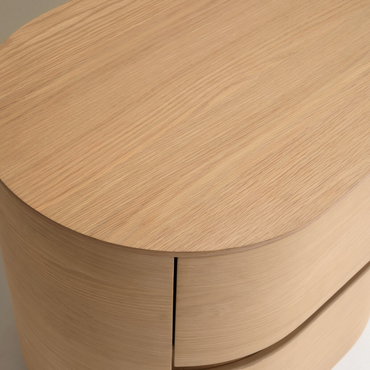 Mesa de Cabeceira com 2 Gavetas de Madeira de Carvalho Owen Carvalho-7