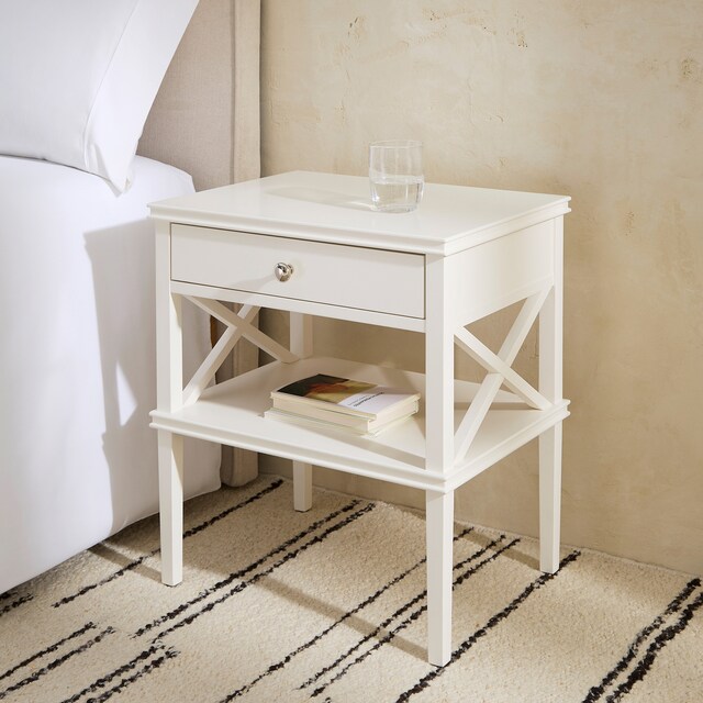 Imagem 0 de Mesa de Cabeceira de Madeira de Faia com 1 Gaveta Caviedes