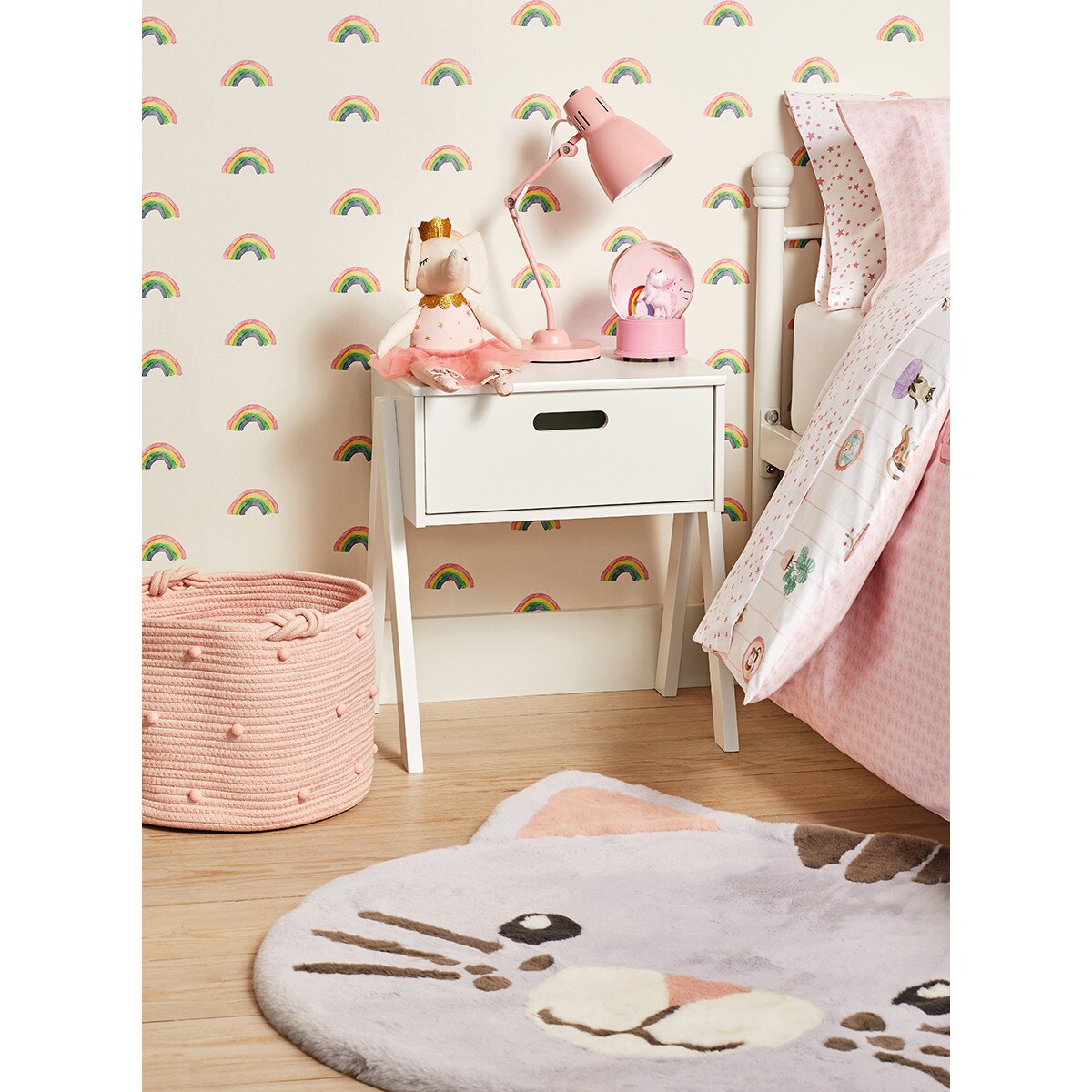 Mesa de cabeceira Tipy Branco-5