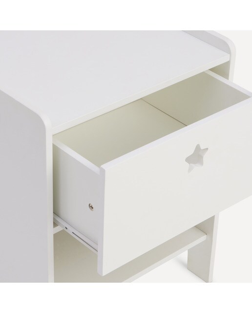 Mesa de Cabeceira Estrela Mini Home Branco-5