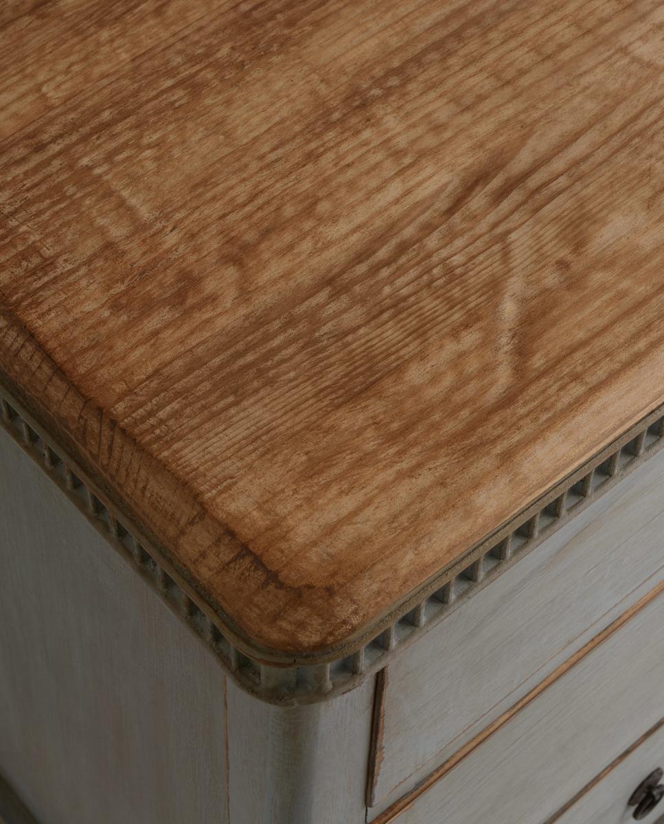 Cómoda de madera de pino reciclado con 4 cajones Amelia El Corte Inglés - Azul envejecido Azul envejecido-8