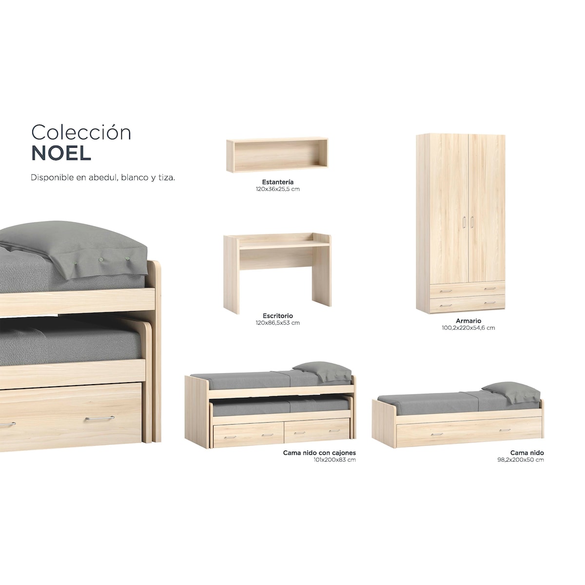 Cómoda com 4 Gavetas Noel Pedra - Giz-3