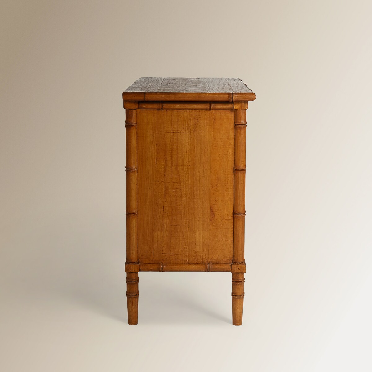 Cómoda de Pinho com 3 Gavetas Bamboo Natural-4