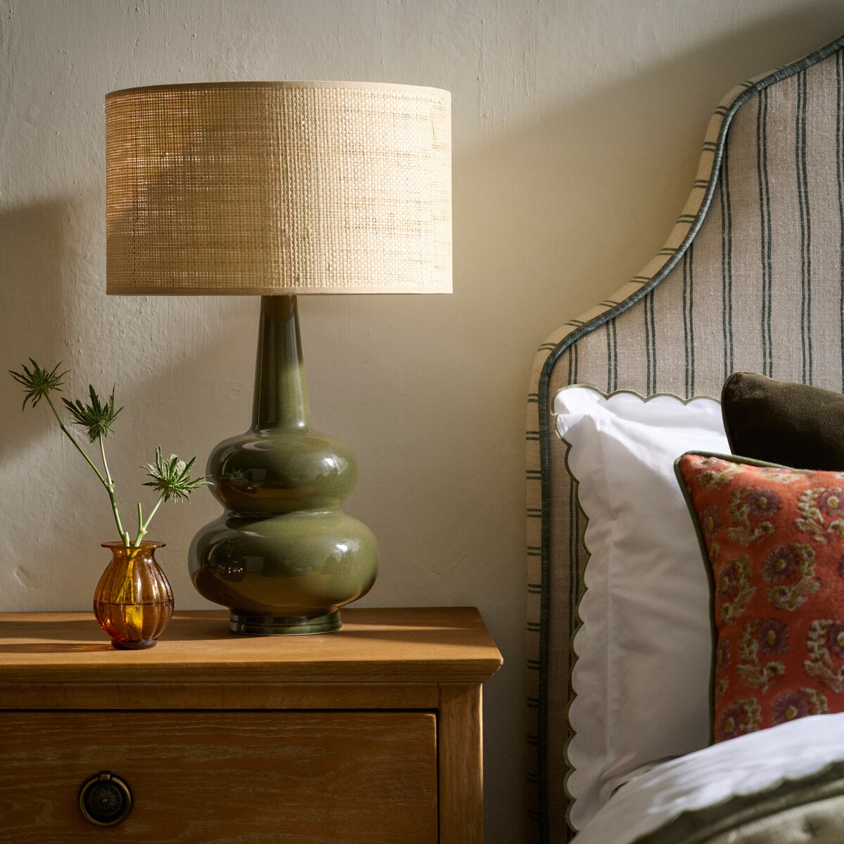 Cómoda de madera de roble con 6 cajones Vintage Roble envejecido-11