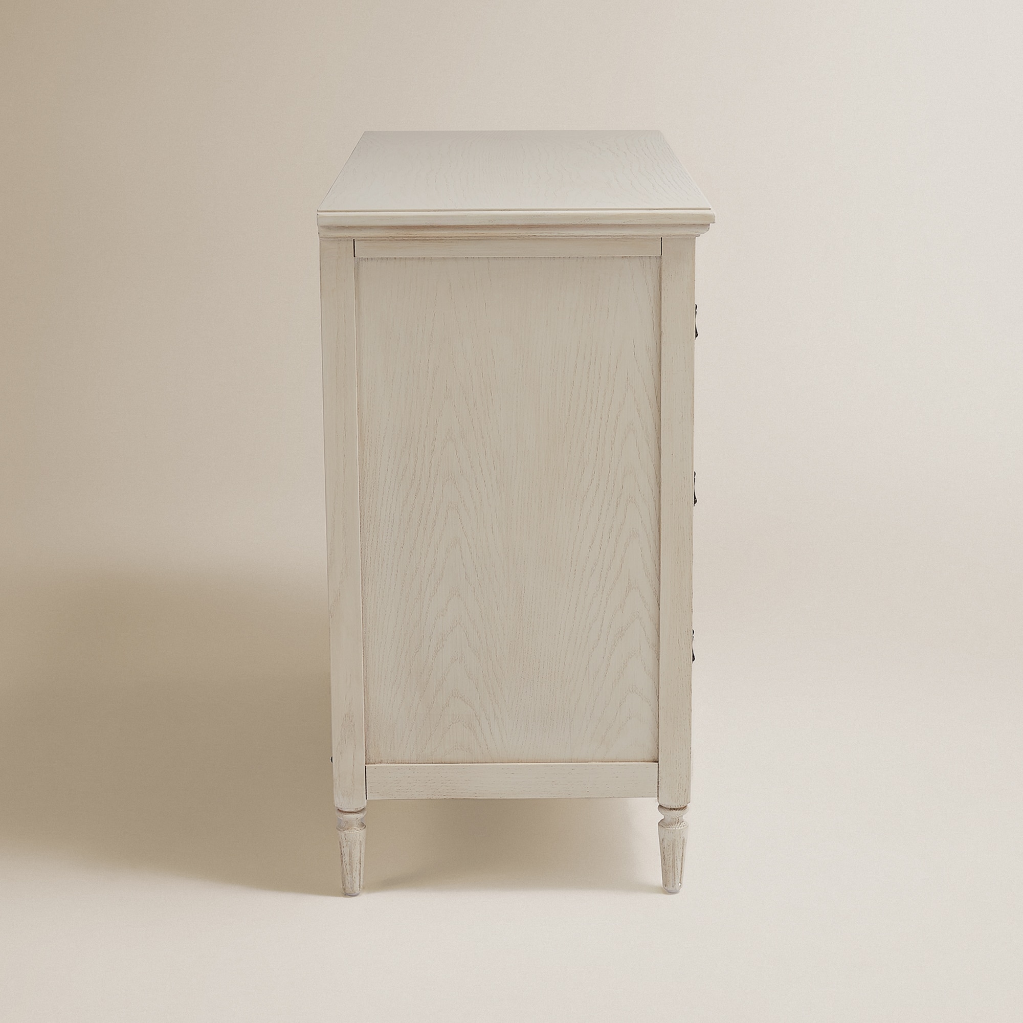Cómoda de Carvalho com 3 Gavetas Bourne Branco-4