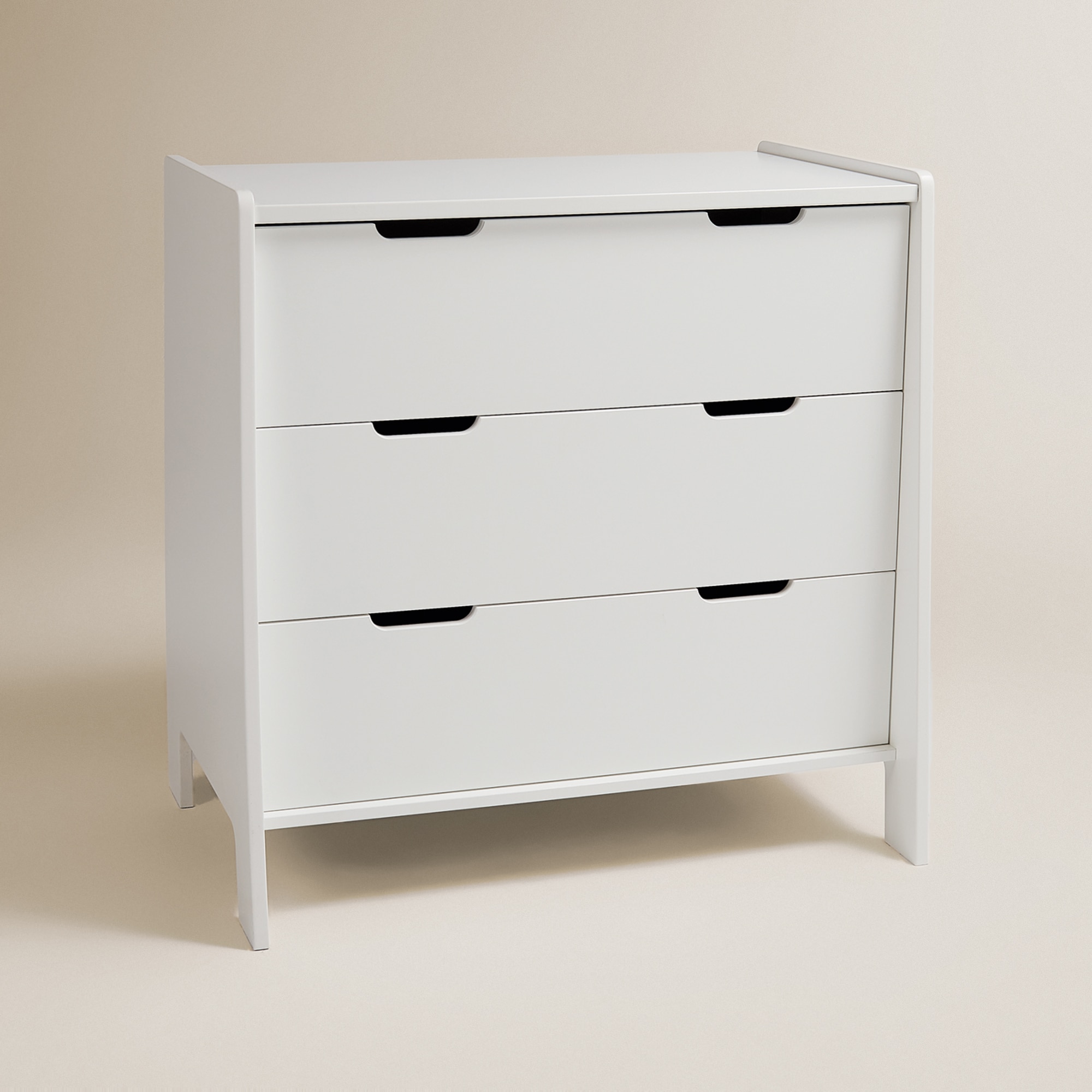 Cómoda Celeste com 3 Gavetas Branco-2