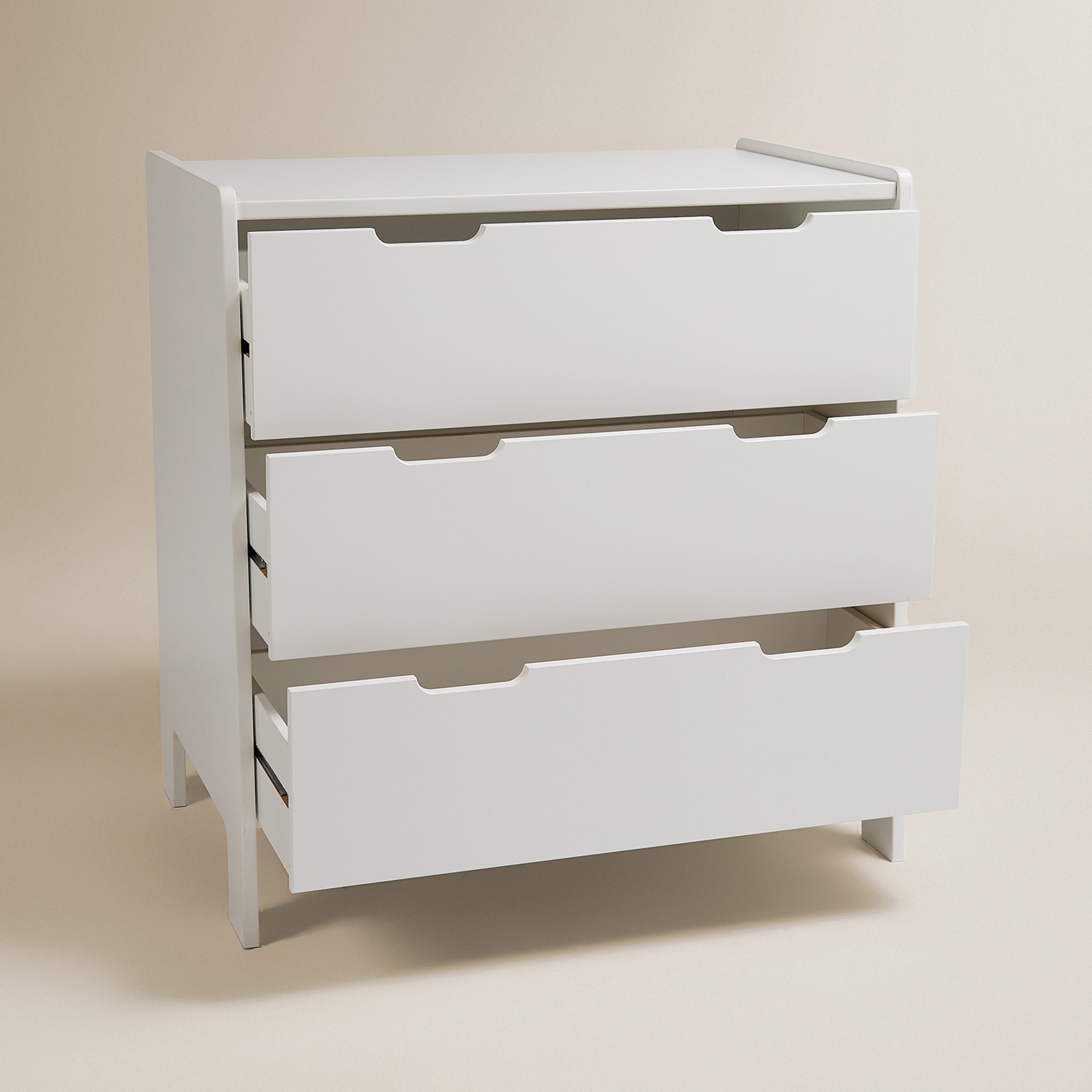 Cómoda Celeste com 3 Gavetas Branco-5