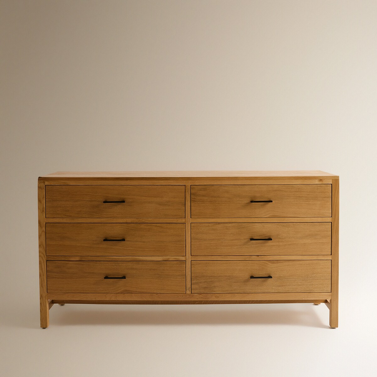 Cómoda com 6 Gavetas Oslo Carvalho-3