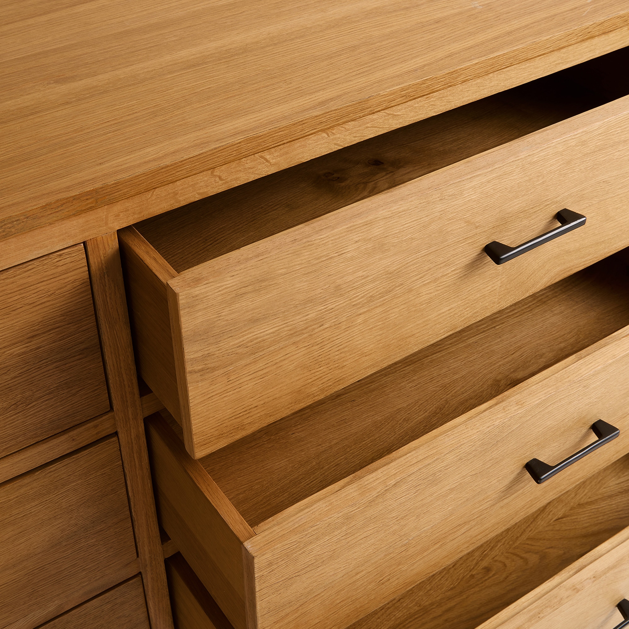 Cómoda com 6 Gavetas Oslo Carvalho-6