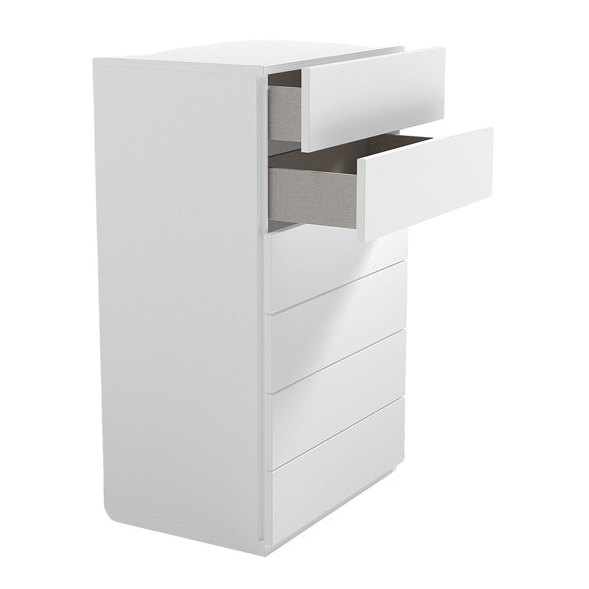 Chiffonnier con 6 cajones Alan El Corte Inglés - Blanco polar 55 cm Blanco polar-2