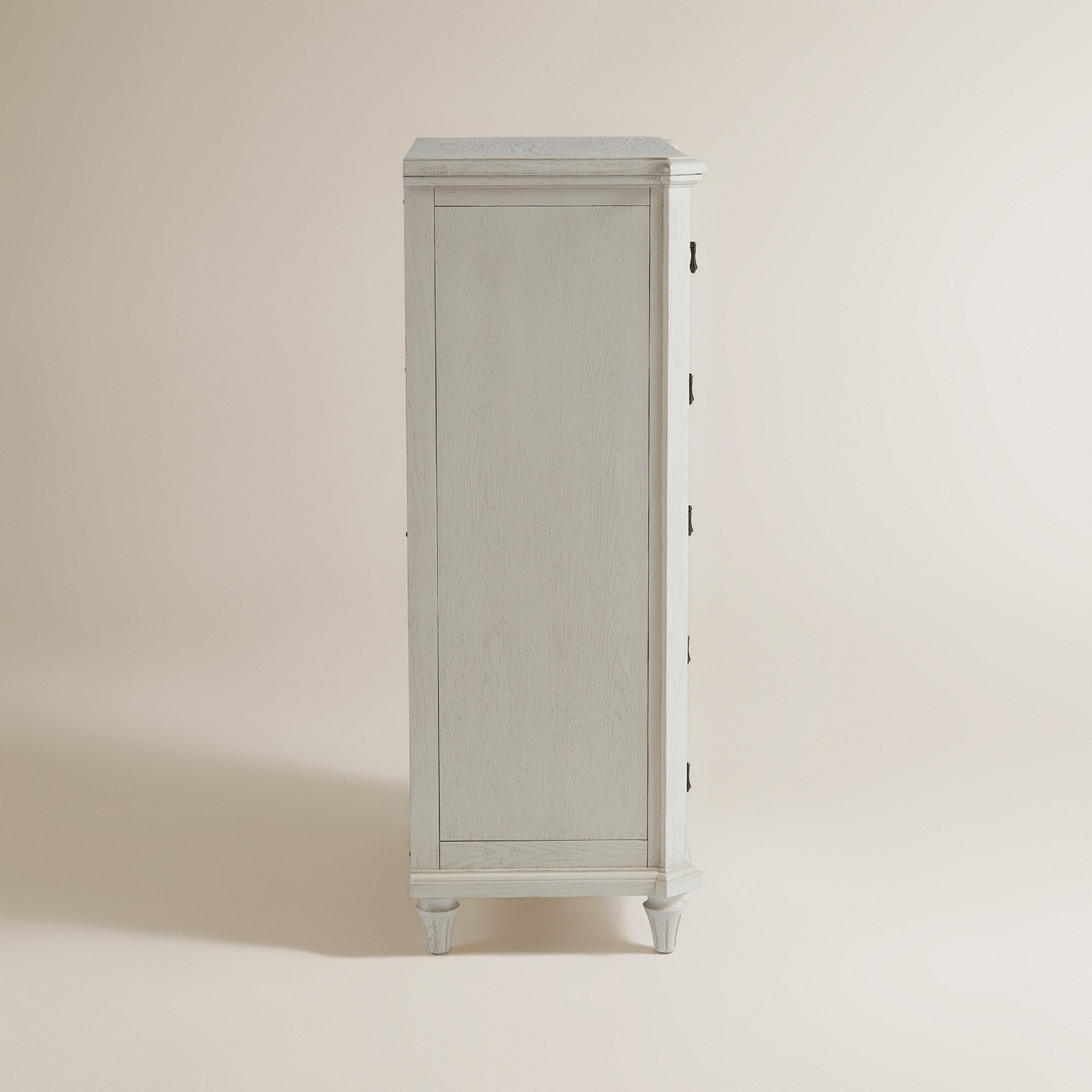 Chiffonnier de Carvalho com 5 Gavetas Bourne Branco-4