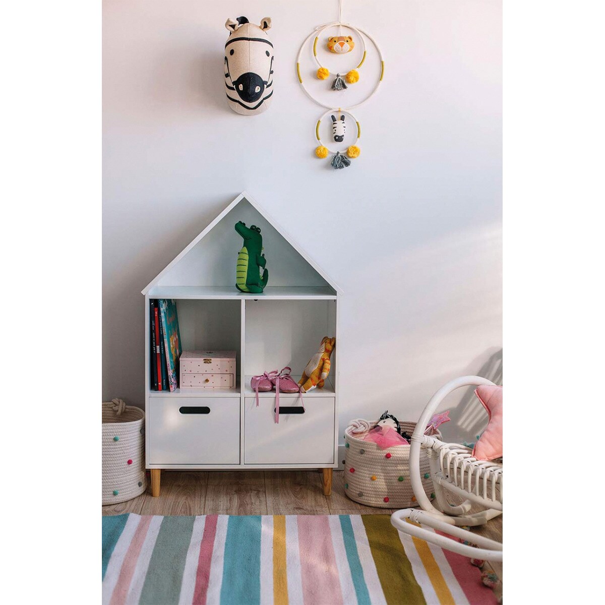 Estante com 2 gavetas House Mini Home - El Corte Inglés Branco-4