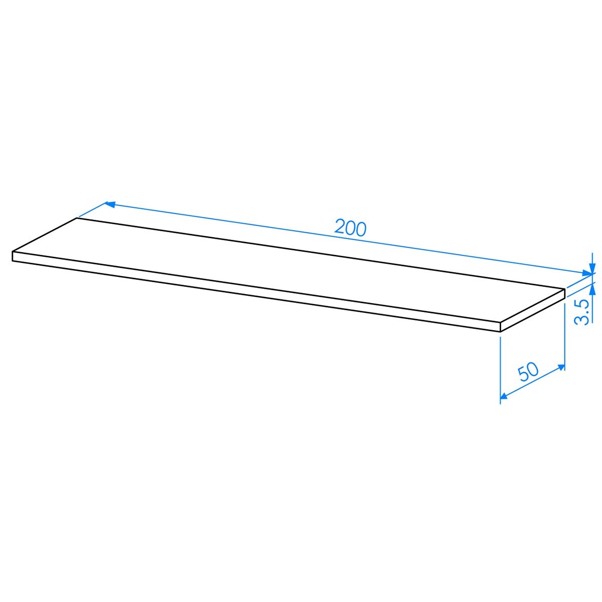 Encimera para escritorio Mio El Corte Inglés - Blanco 200 cm Blanco-3
