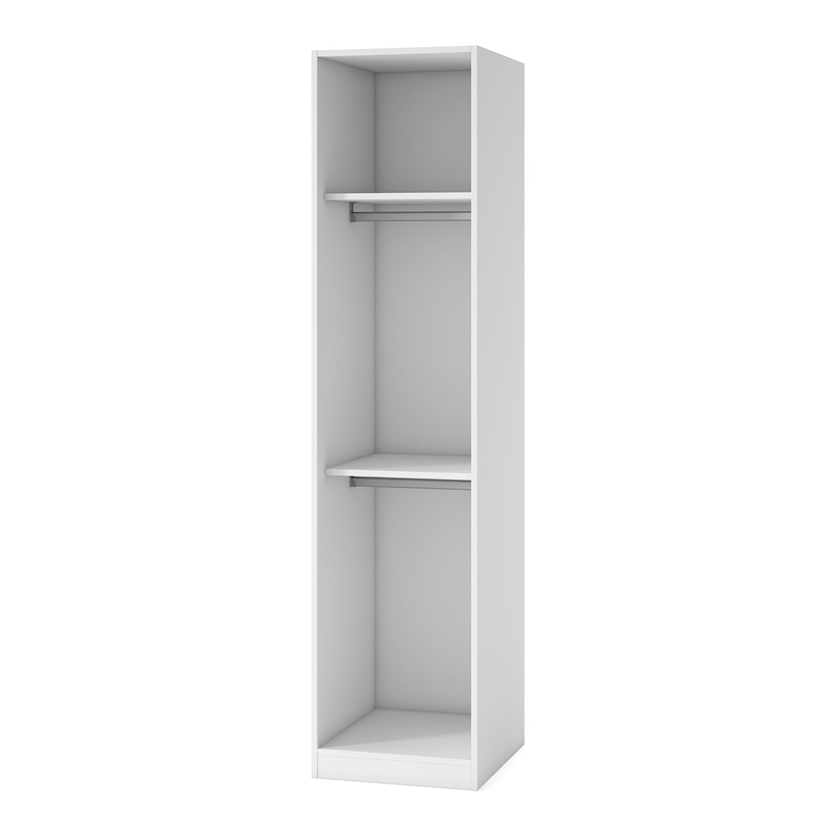 Armario con 1 puerta, 2 baldas y 2 barras Mio El Corte Inglés - Blanco Blanco-1