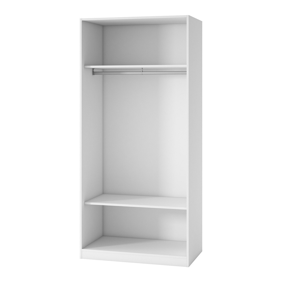 Imagen 2 de Armario con 2 puertas, 2 baldas y 1 barra Mio El Corte Inglés - Blanco Blanco