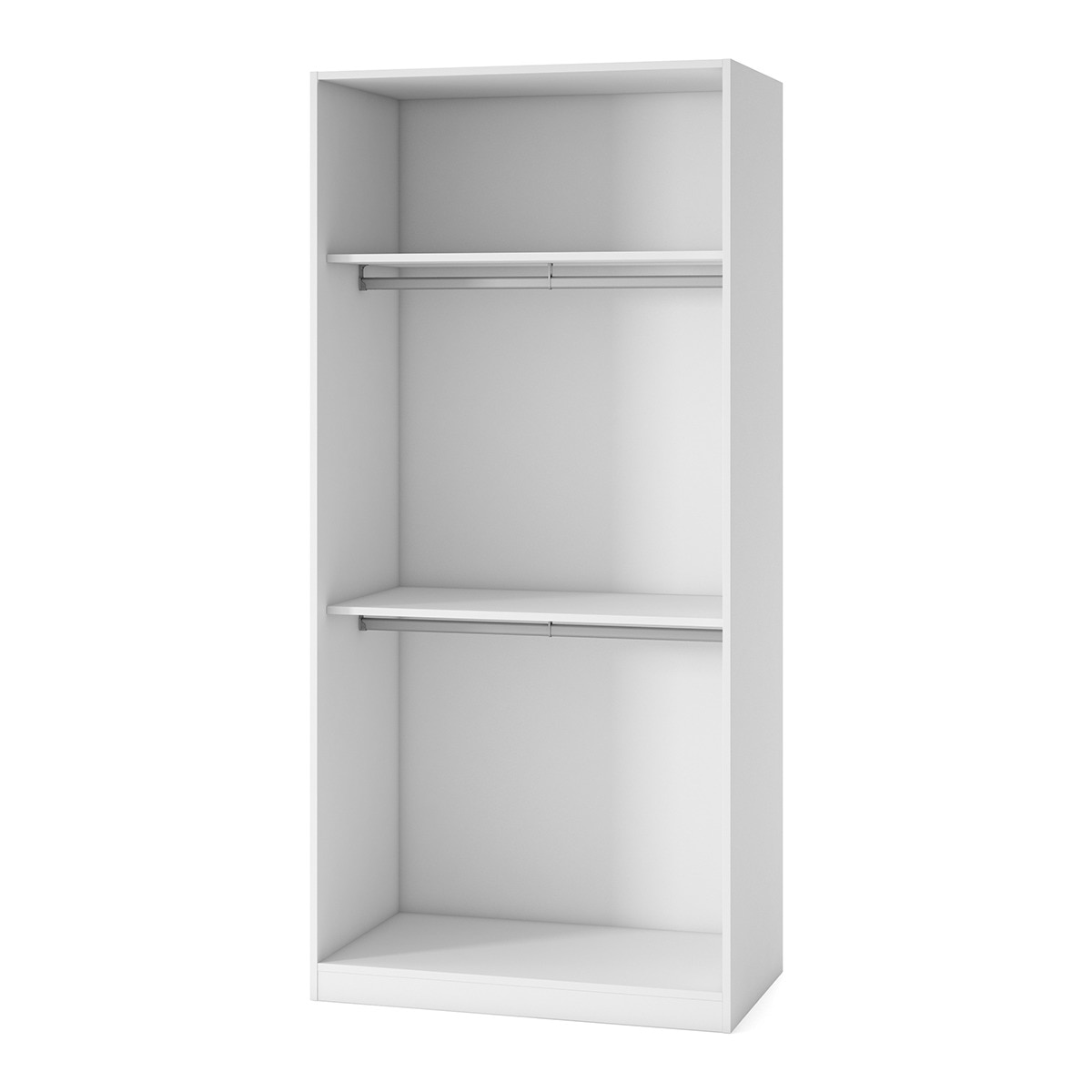 Armario con 2 puertas, 2 baldas y 2 barras Mio El Corte Inglés - Blanco Blanco-1