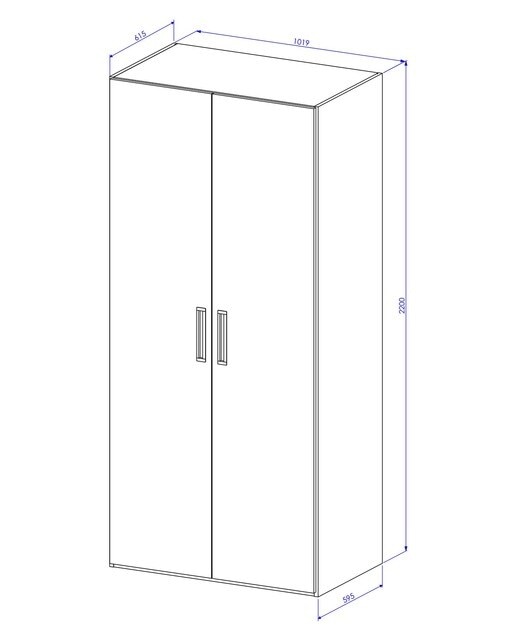 Armario con 2 puertas, 1 balda, divisor y 4 cajones Mio El Corte Inglés - Blanco Blanco-4