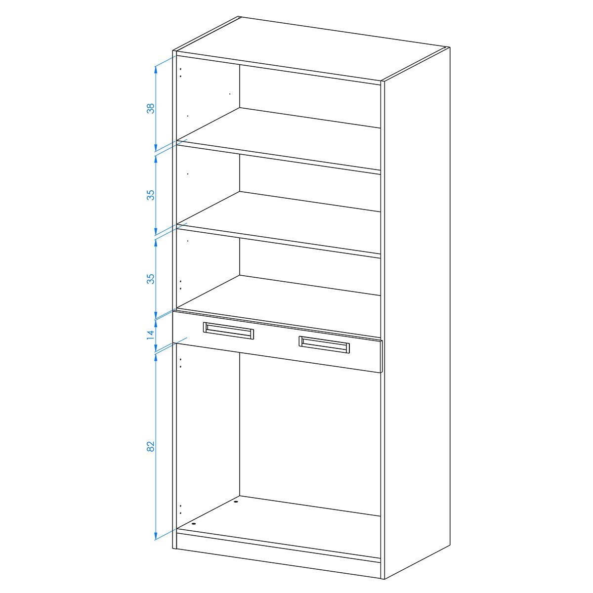 Imagen 4 de Armario con 4 puertas y 1 cajón Mio El Corte Inglés - Blanco Blanco
