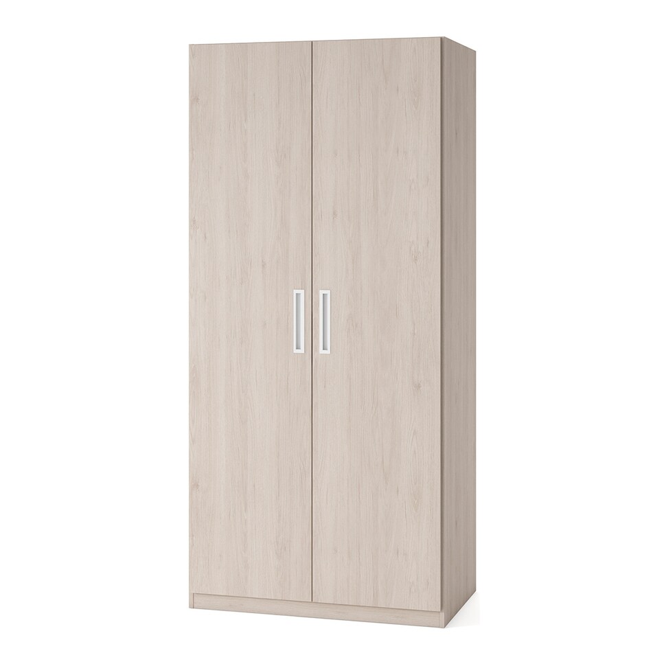 Imagen 0 de Armario con 2 puertas, 2 baldas y 1 barra Mio El Corte Inglés Canela / Blanco