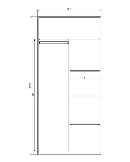 Armario con 2 puertas, 1 balda y divisor Mio El Corte Inglés - Arena Arena-5