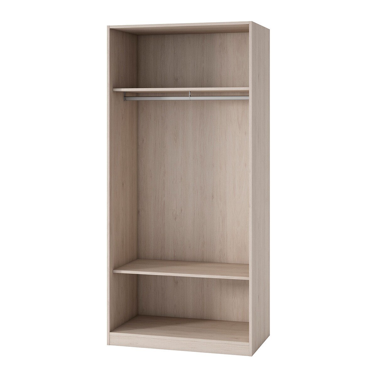 Imagen 2 de Armario con 2 puertas, 2 baldas y 1 barra Mio El Corte Inglés - Arena / Blanco Arena / Blanco