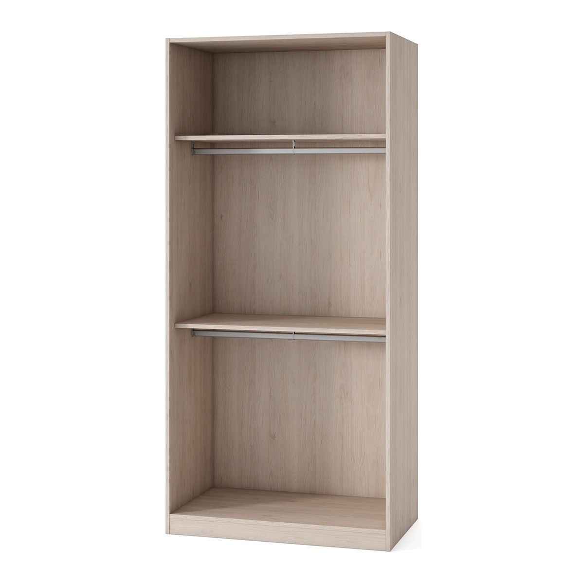 Armario con 2 puertas, 2 baldas y 2 barras Mio El Corte Inglés - Arena / Blanco Arena / Blanco-1