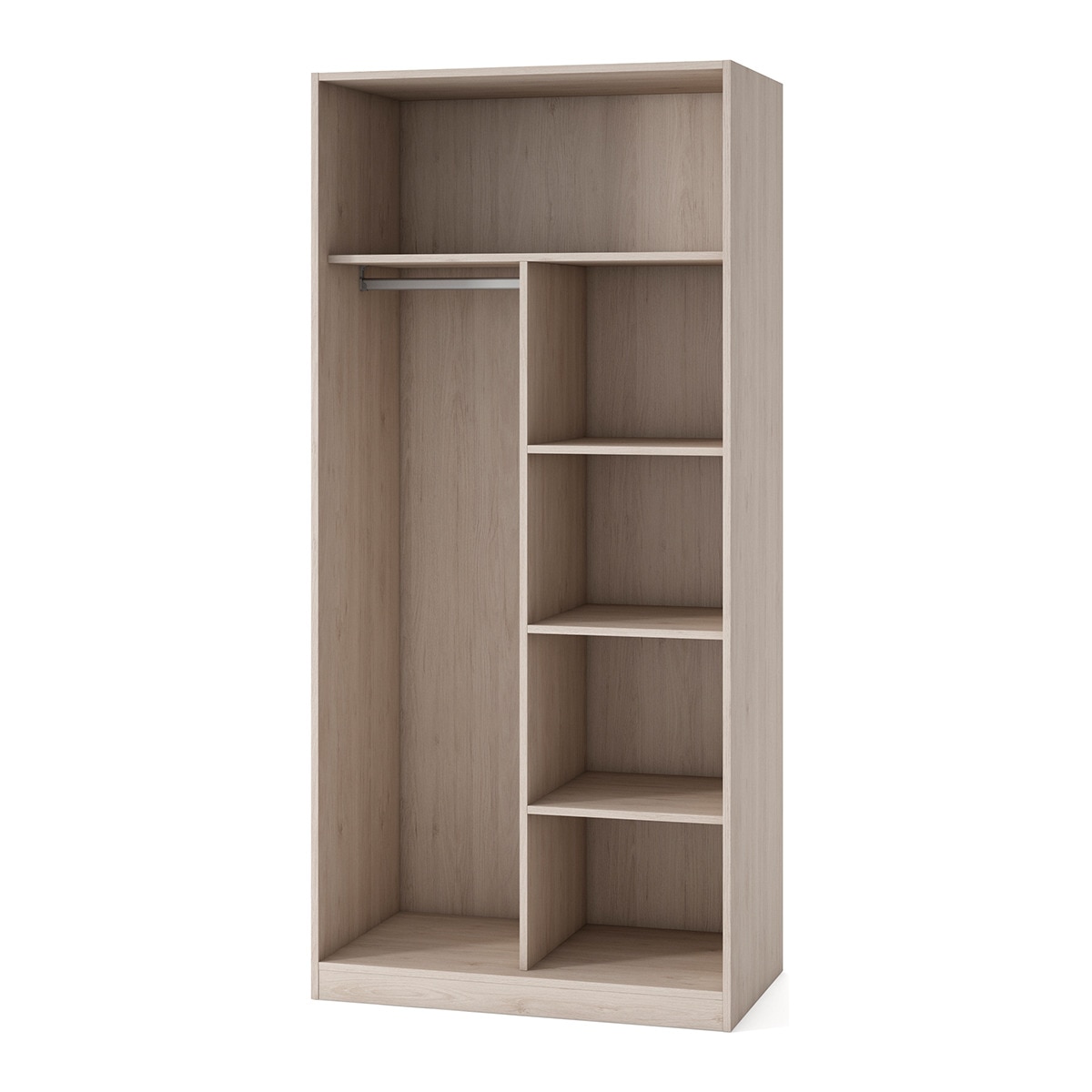 Armario con 2 puertas, 1 balda y divisor Mio El Corte Inglés - Arena / Blanco Arena / Blanco-1