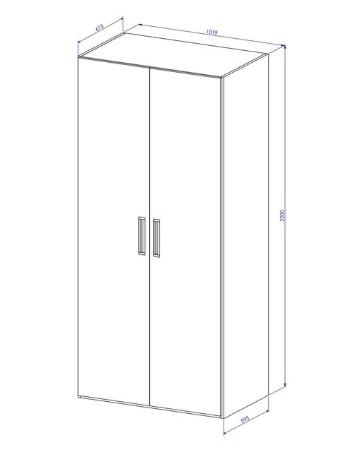 Armario con 2 puertas, 1 balda y divisor Mio El Corte Inglés - Arena / Blanco Arena / Blanco-4