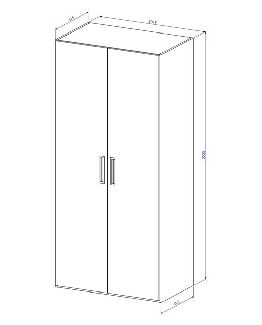 Armario con 2 puertas, 1 balda, divisor y 4 cajones Mio El Corte Inglés - Arena / Blanco Arena / Blanco-4
