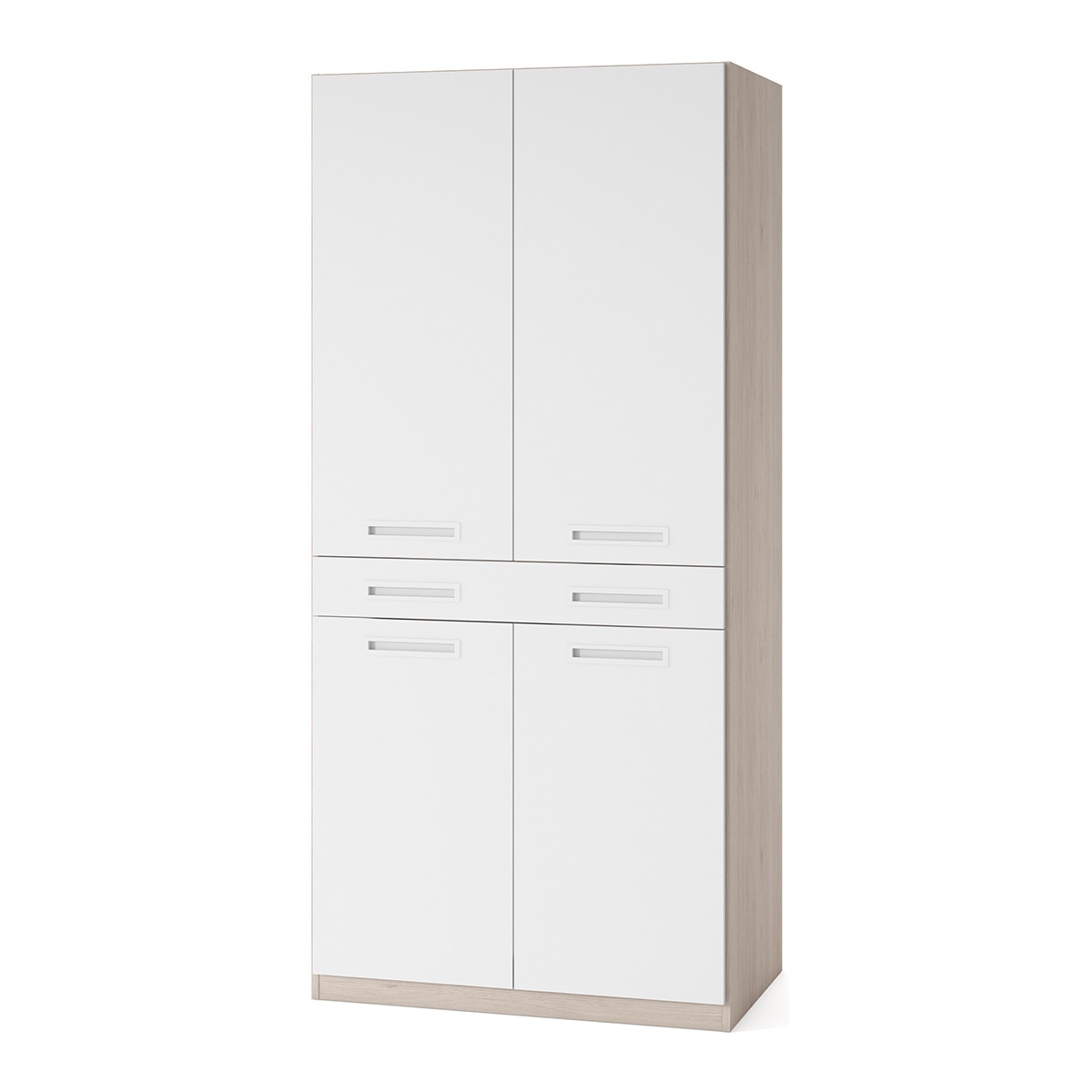 Imagen 1 de Armario con 4 puertas y 1 cajón Mio El Corte Inglés - Arena / Blanco Arena / Blanco