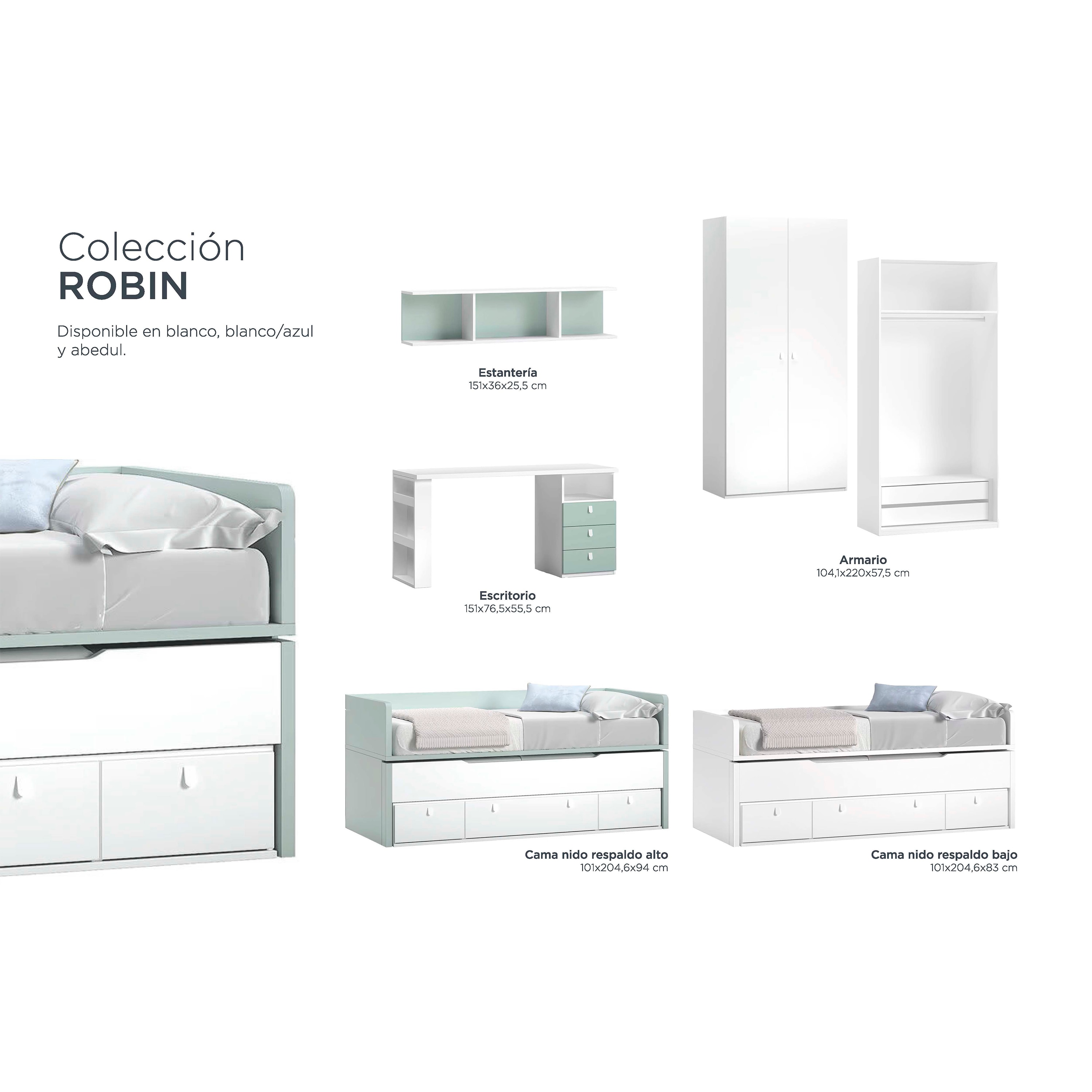 Armário de 2 Portas com Gavetas Robin Bétula-5