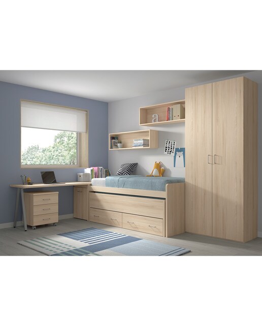Armario con 2 puertas Noel El Corte Inglés - Abedul - Ámbar Abedul - Ámbar-2