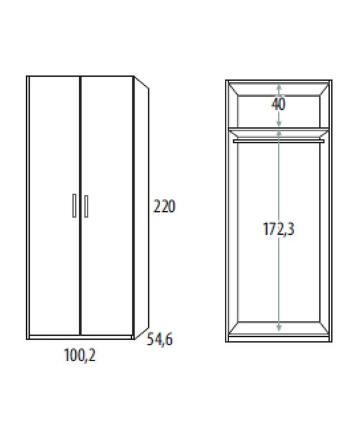 Armario con 2 puertas Noel El Corte Inglés - Abedul - Ámbar Abedul - Ámbar-5