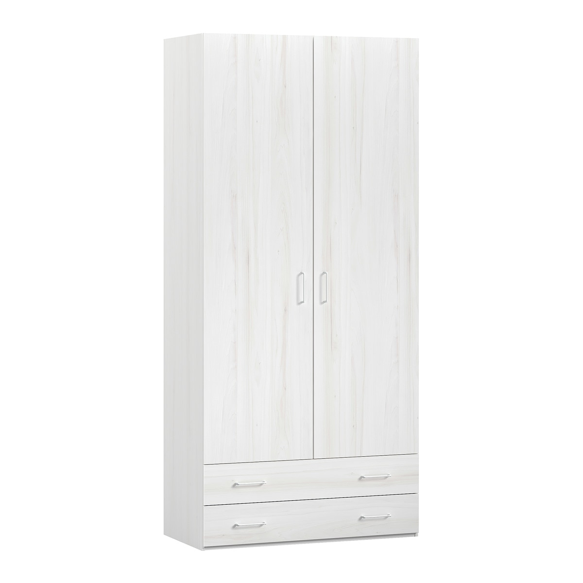 Armário com 2 Portas e 2 Gavetas Noel Pedra - Giz-1