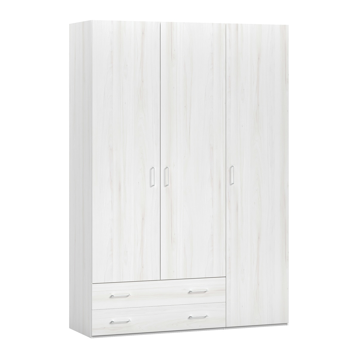 Armário com 3 Portas e 2 Gavetas Noel Pedra - Giz-1