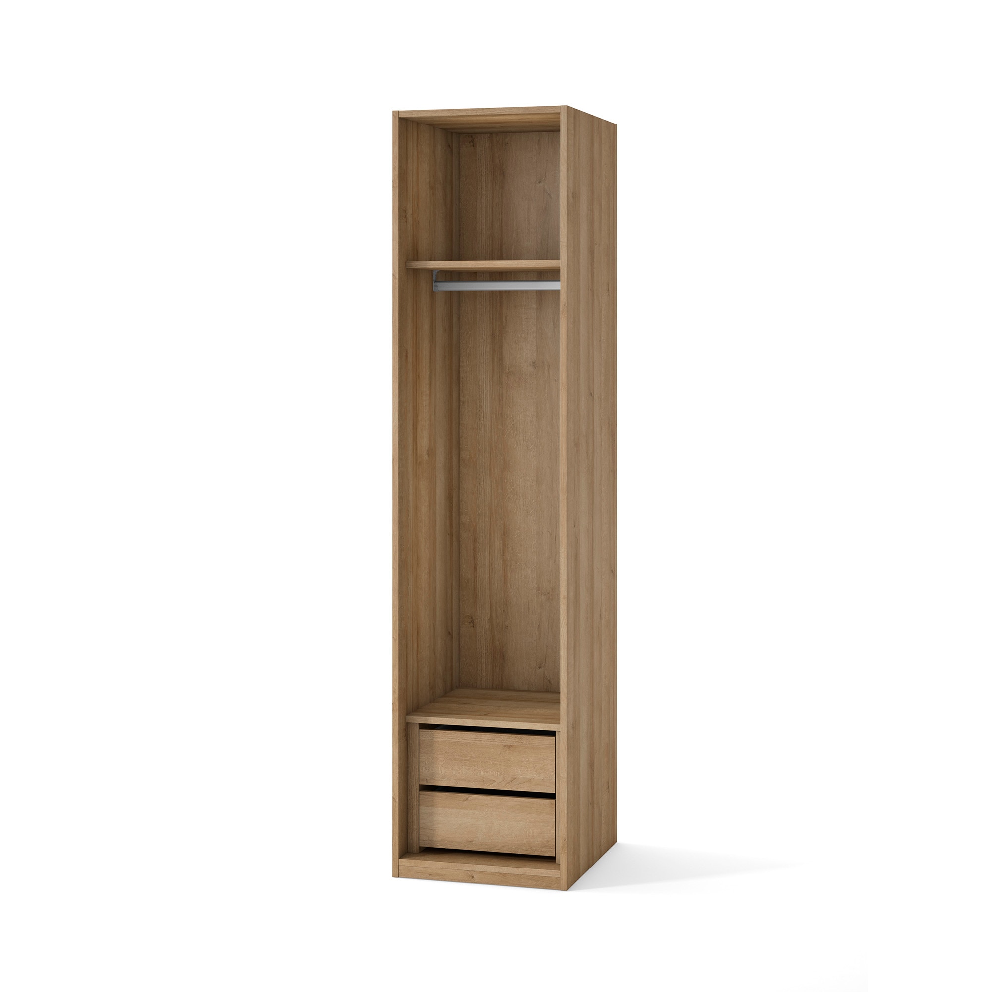 Armario con 1 puerta, 1 balda y 2 cajones Mio El Corte Inglés - Canela Canela-1