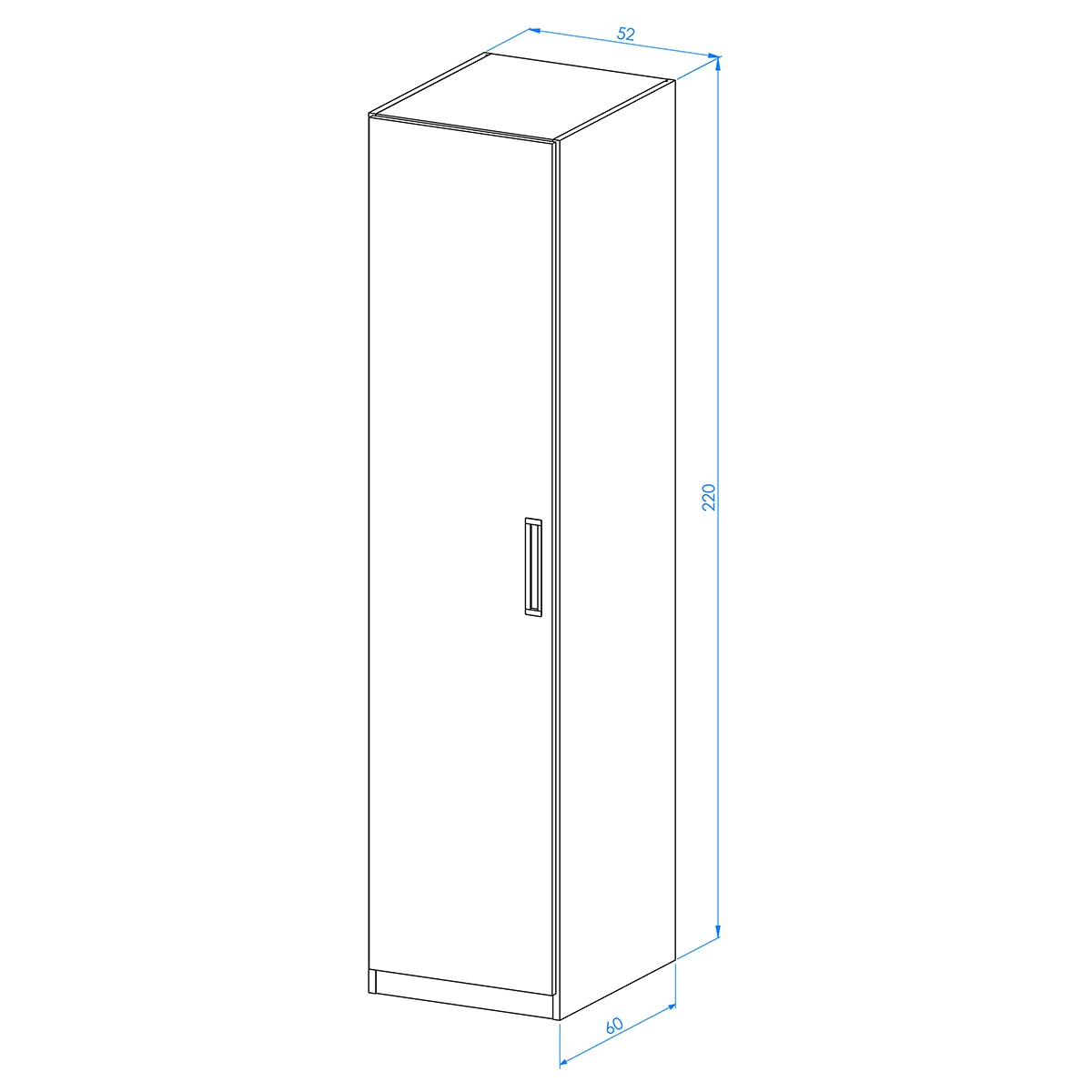 Armario con 1 puerta, 1 balda y 2 cajones Mio El Corte Inglés - Canela Canela-3