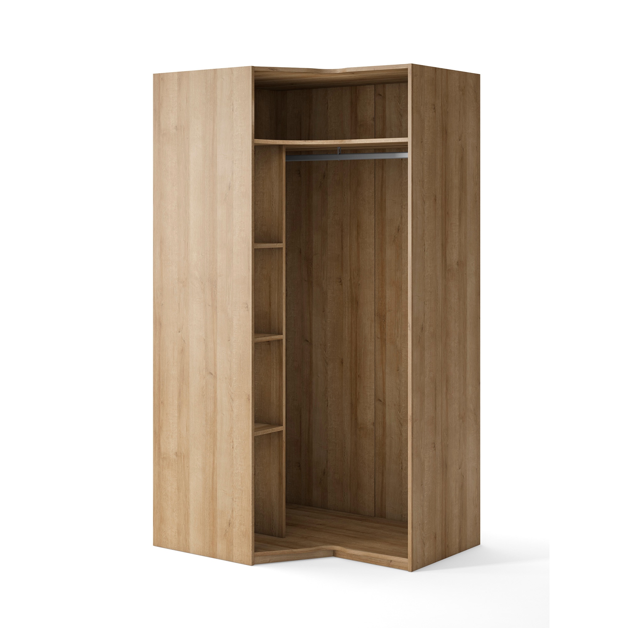 Imagem 0 de Armário de canto esquerdo com 1 barra e 1 prateleira Mio