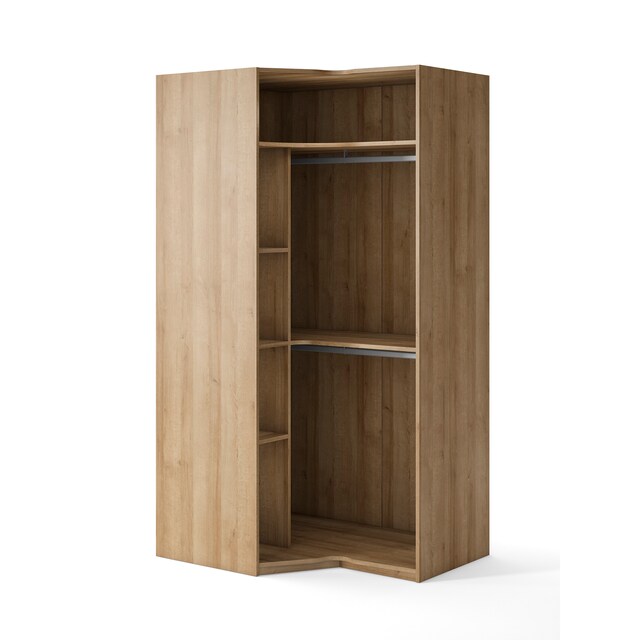 Imagem 0 de Armário de canto esquerdo com 2 barras e 2 prateleiras Mio