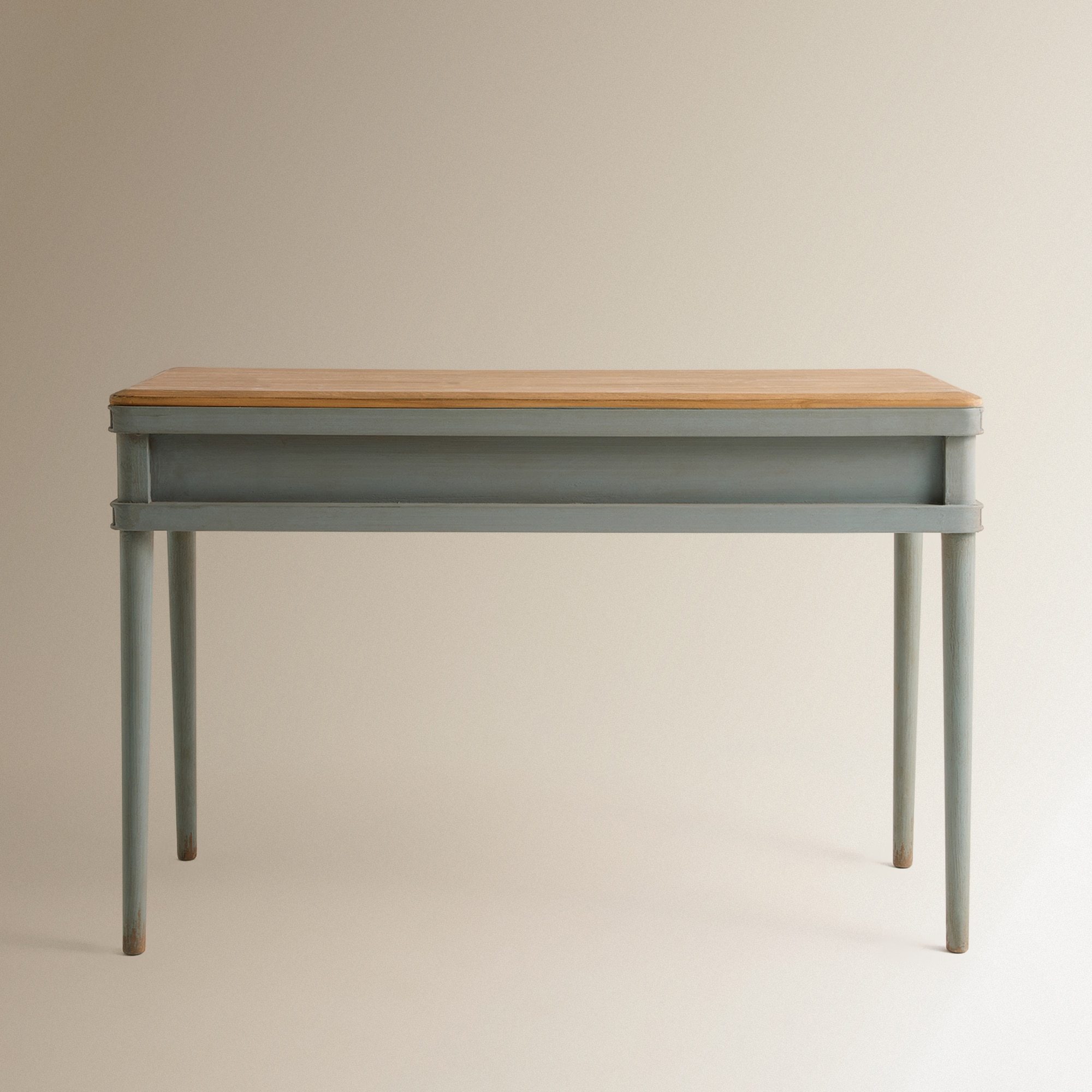 Mesa de madera de pino reciclado Amelia - Azul envejecido Azul envejecido-5