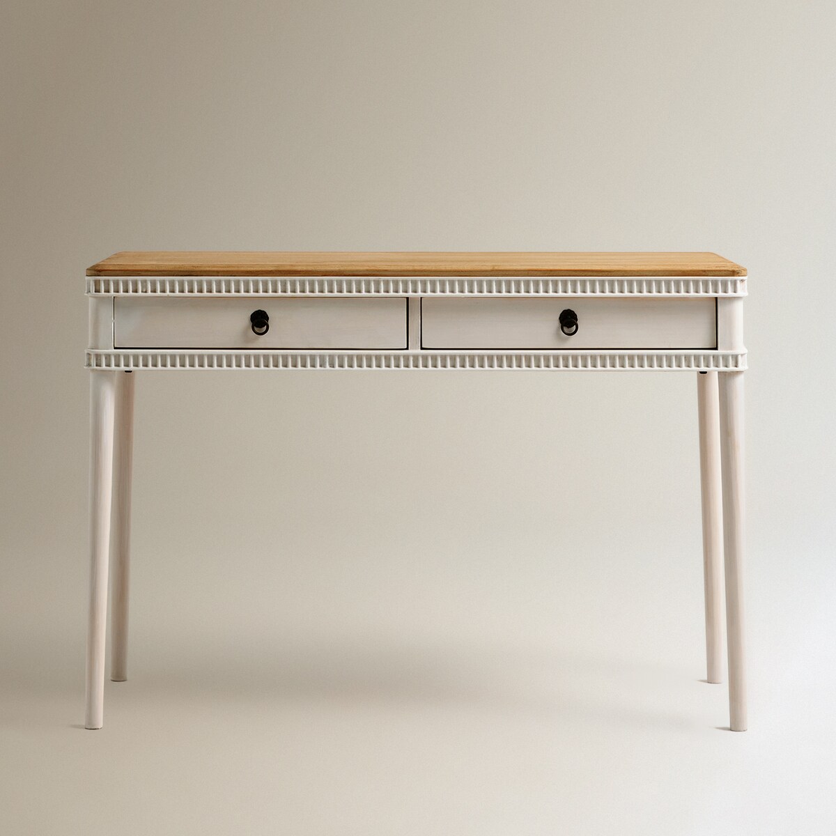 Toucador de Madeira de Pinho Reciclado Amelia Branco-3